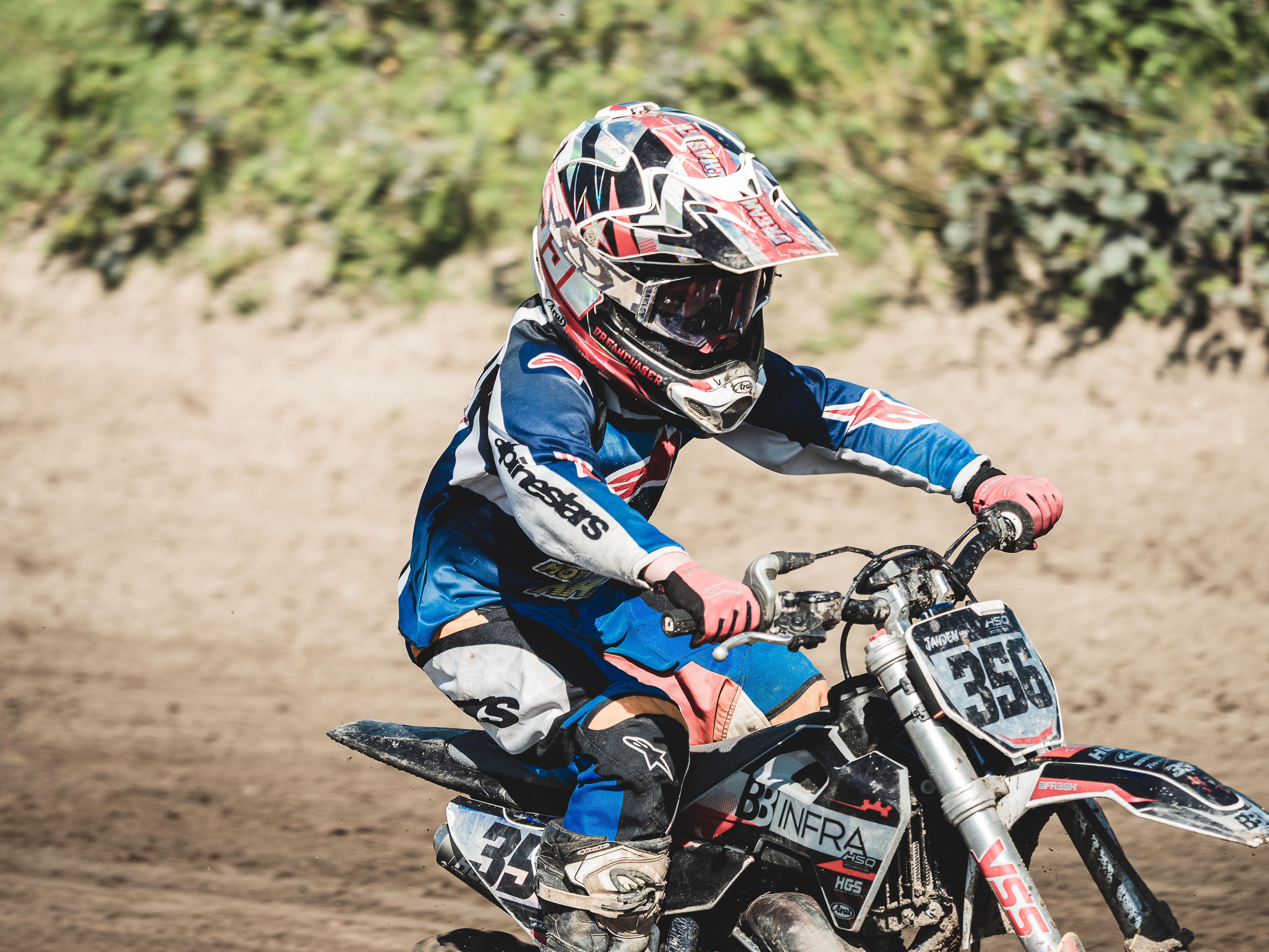 Jayden #356 motocross actie