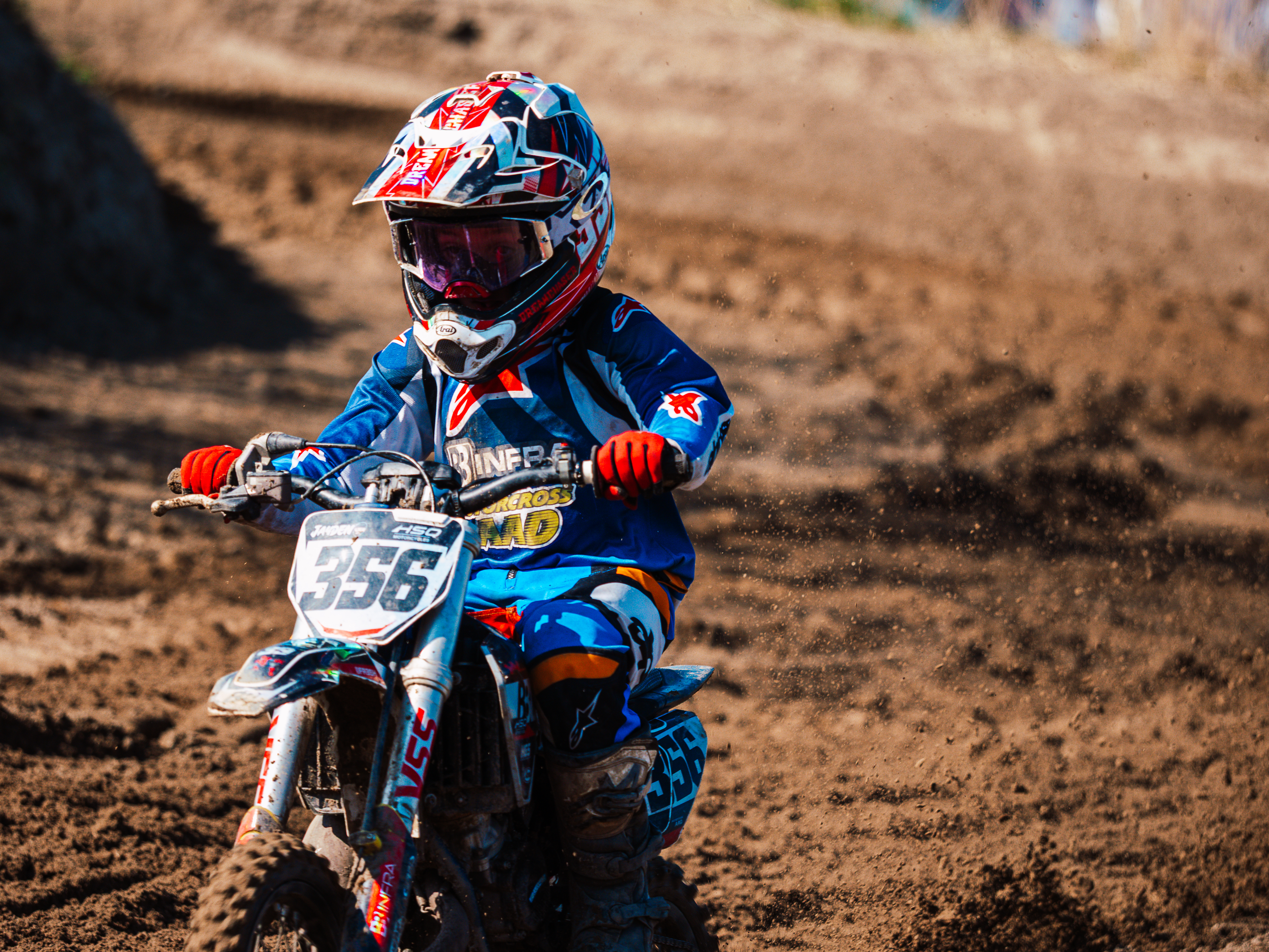 Jayden #356 motocross actie